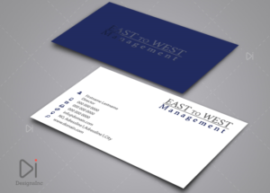 Design de Carte de Visite par Design Inc pour East to West Management, Inc. | Design : #12121637