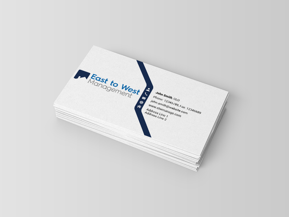 Business Card Design by isabel.paoli for East to West Management, Inc. | Design #12065703