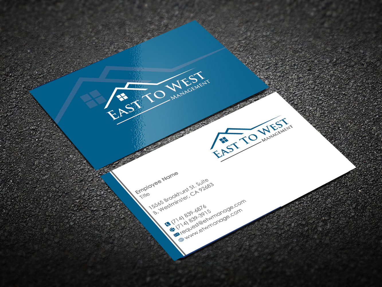 Business Card Design by Designs 2019 for East to West Management, Inc. | Design #12080512