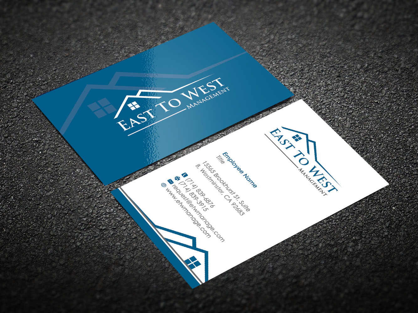 Business Card Design by Designs 2019 for East to West Management, Inc. | Design #12080614