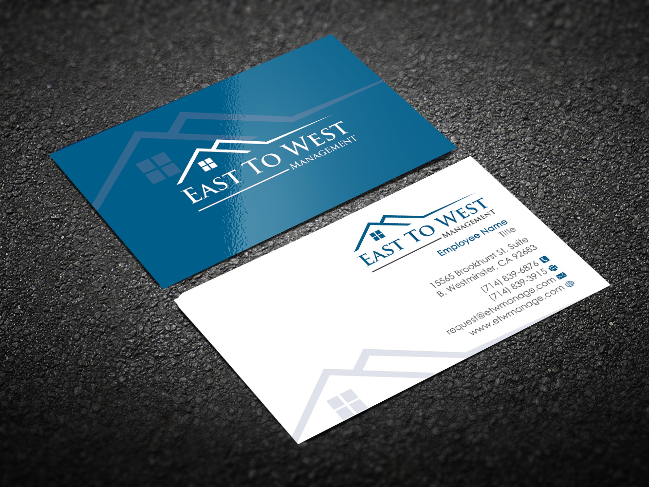 Design de Carte de Visite par Designs 2019 pour East to West Management, Inc. | Design #12080615