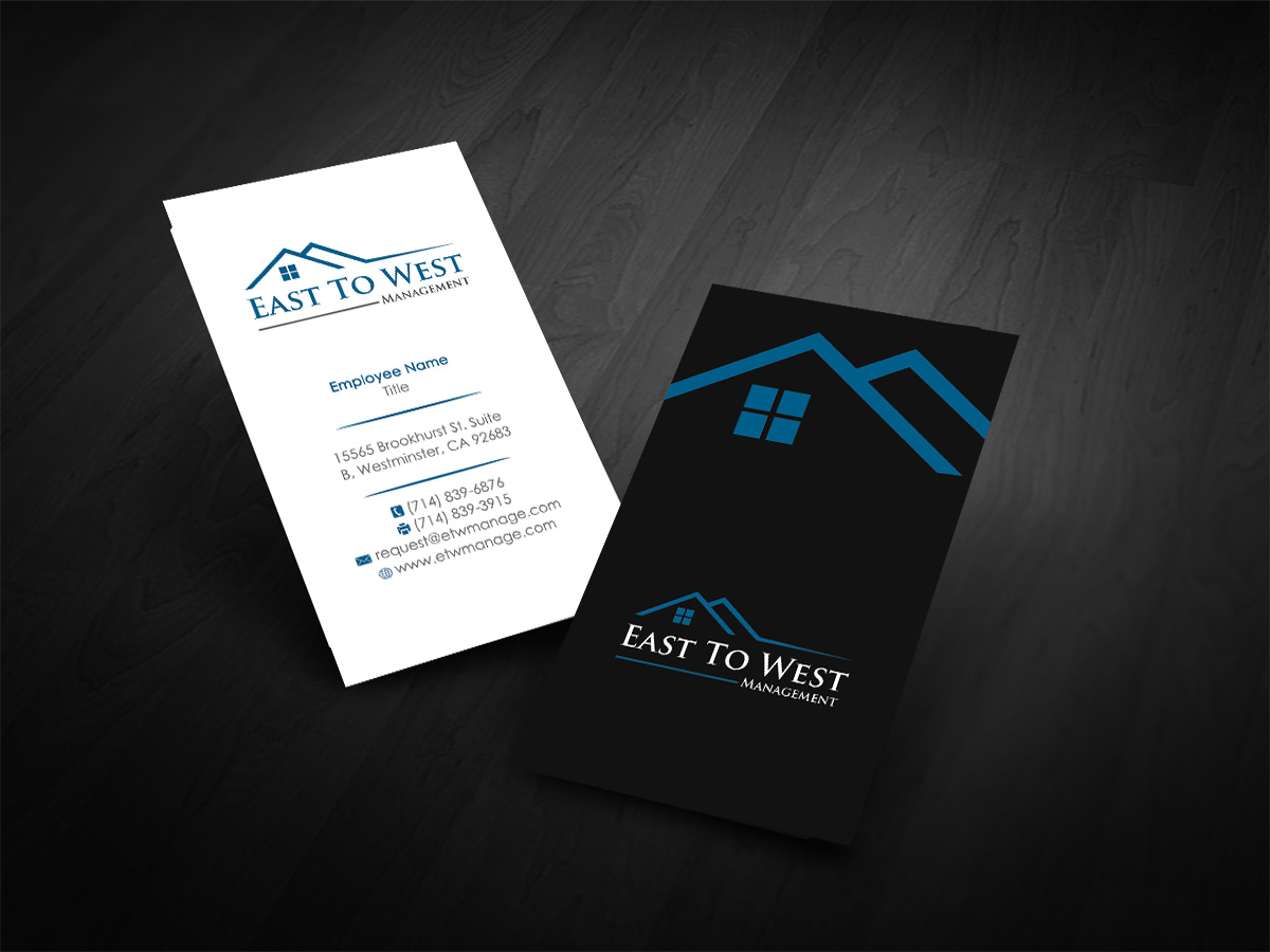 Business Card Design by Designs 2019 for East to West Management, Inc. | Design #12080688