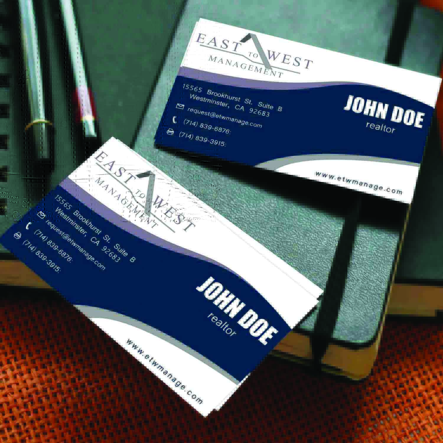 Design de Carte de Visite par gitaugriffith pour East to West Management, Inc. | Design #12107109