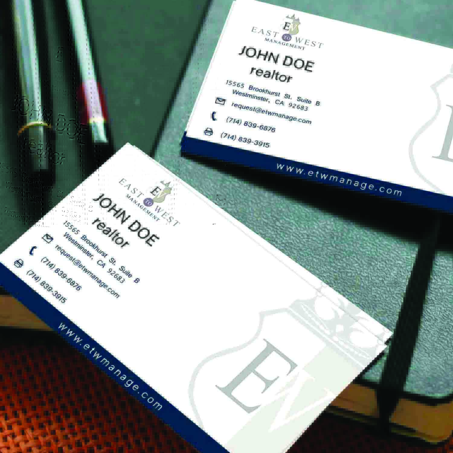 Business Card Design by gitaugriffith for East to West Management, Inc. | Design #12107110