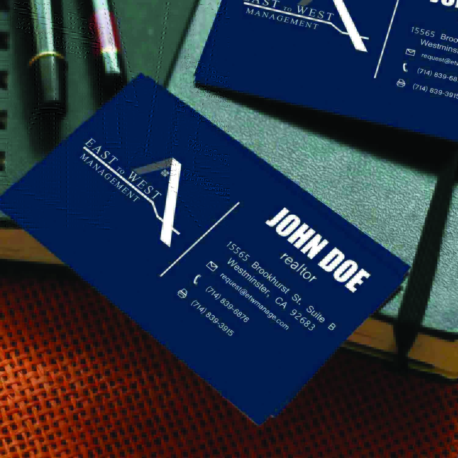 Business Card Design by gitaugriffith for East to West Management, Inc. | Design #12107123