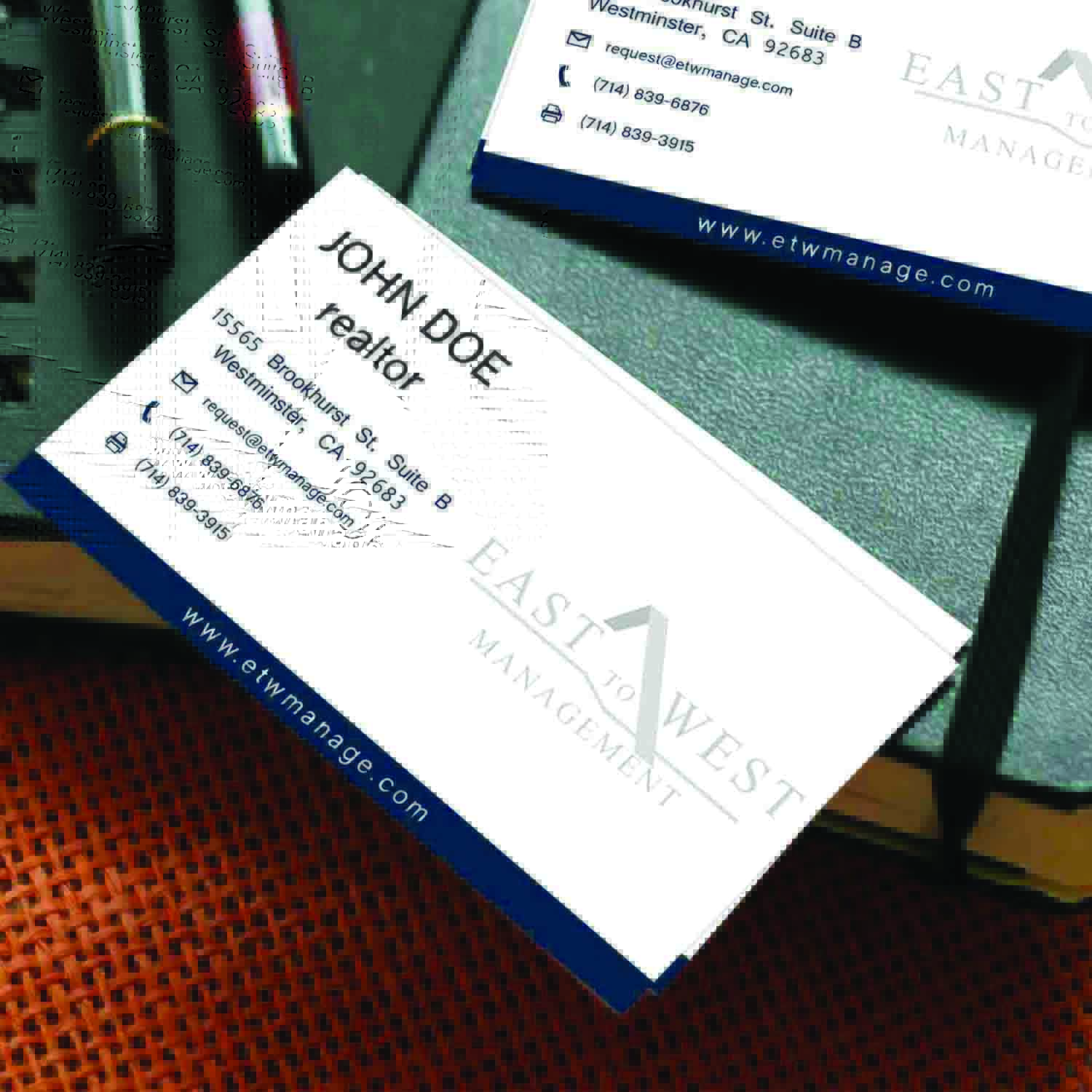 Business Card Design by gitaugriffith for East to West Management, Inc. | Design #12107126