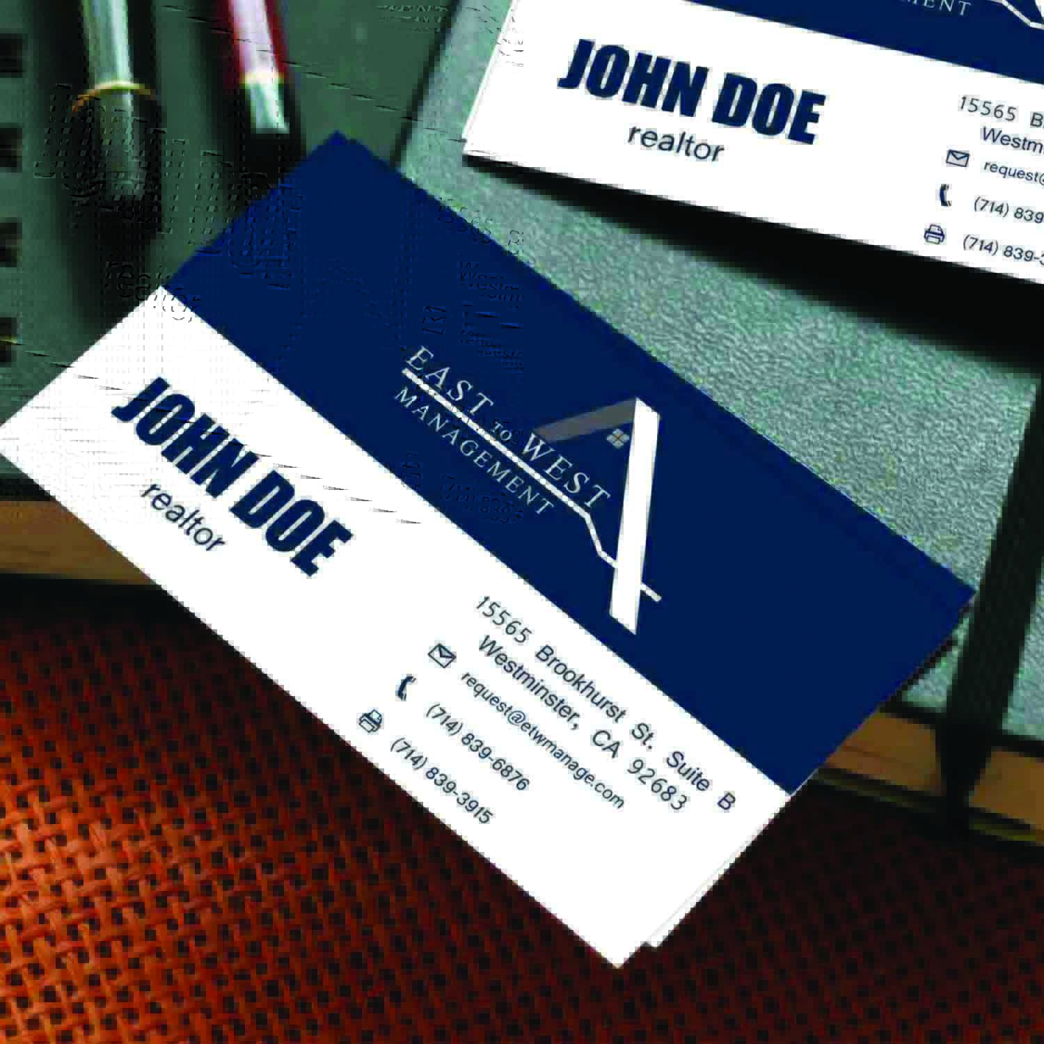 Diseño de Tarjeta de Presentación por gitaugriffith para East to West Management, Inc. | Diseño #12107129