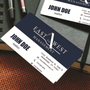 Design de Carte de Visite par gitaugriffith pour East to West Management, Inc. | Design : #12107142