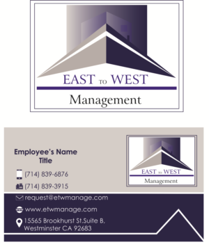 Business Card Design by designfycentral for East to West Management, Inc. | Design #12143164