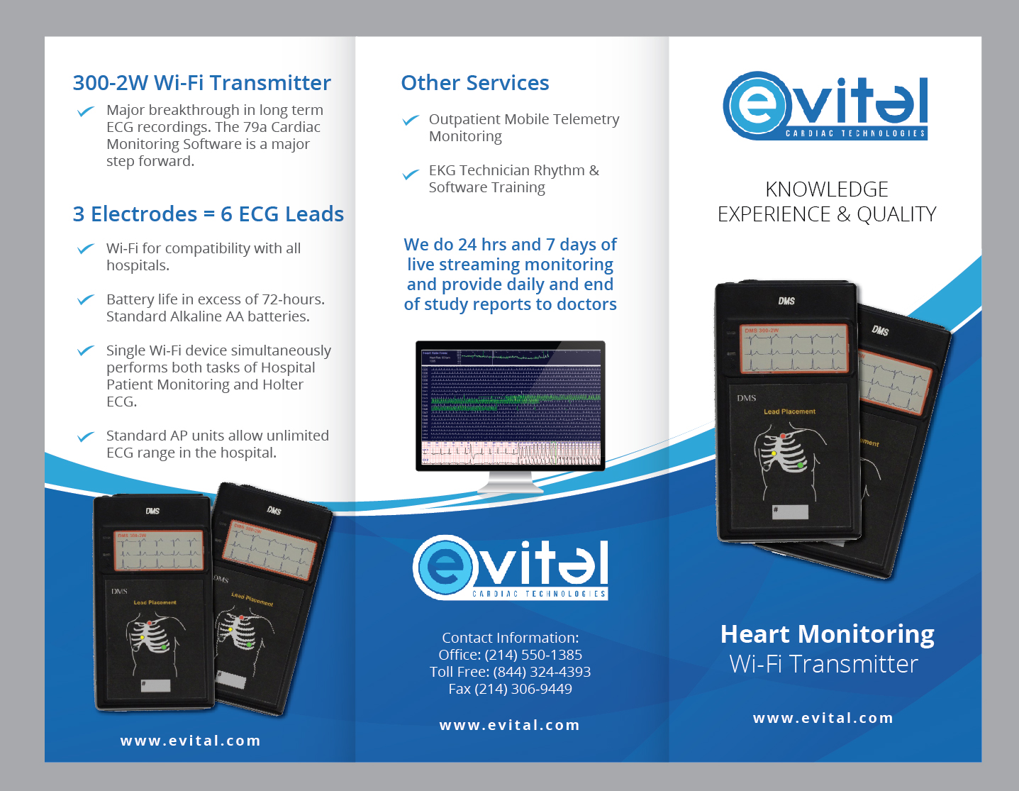 Brochure Design by Achiver for eVital Cardiac Technolgies, LLC | Design #12127620