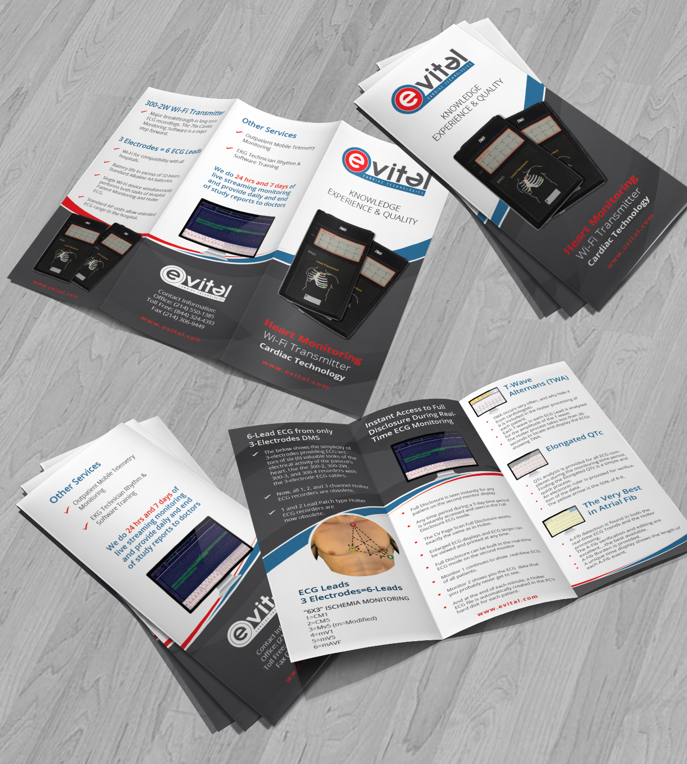 Brochure Design by Achiver for eVital Cardiac Technolgies, LLC | Design #12142732
