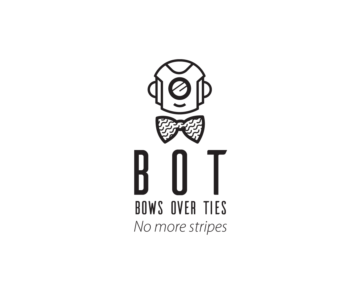 Logo Design by Buck Tornado for Bows Over Ties | Design #12201532