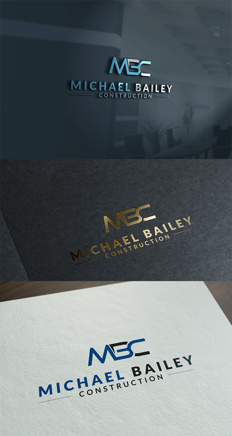 Logo Design by yoossefMaroc for Michael Bailey Construction | Design #12049544
