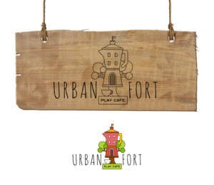 Logo Design by RoundYellow for Urban Fort Play Cafe | Design: #12074032