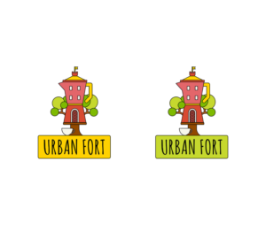 Logo Design by RoundYellow for Urban Fort Play Cafe | Design: #12097648