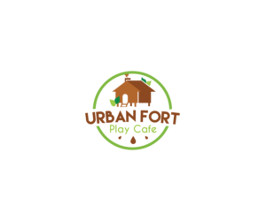 Logo Design by Germanius for Urban Fort Play Cafe | Design #12076841