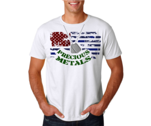 Precious metals veteran T shirt 