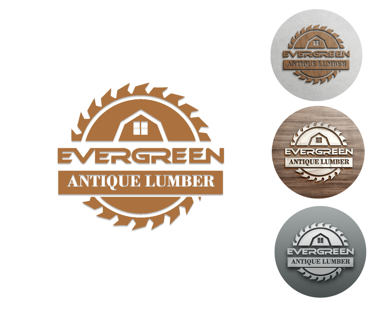 Logo Design by Texel for Evergreen Antique Lumber | Design #12052205