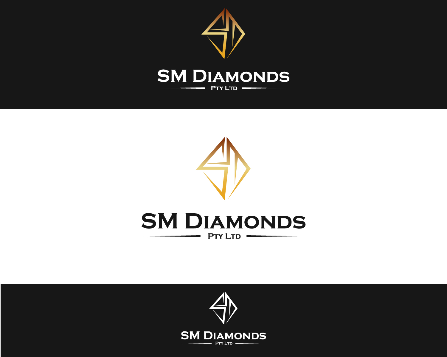 Logo Design by Atec for SM Diamonds Pty Ltd | Design #12113968