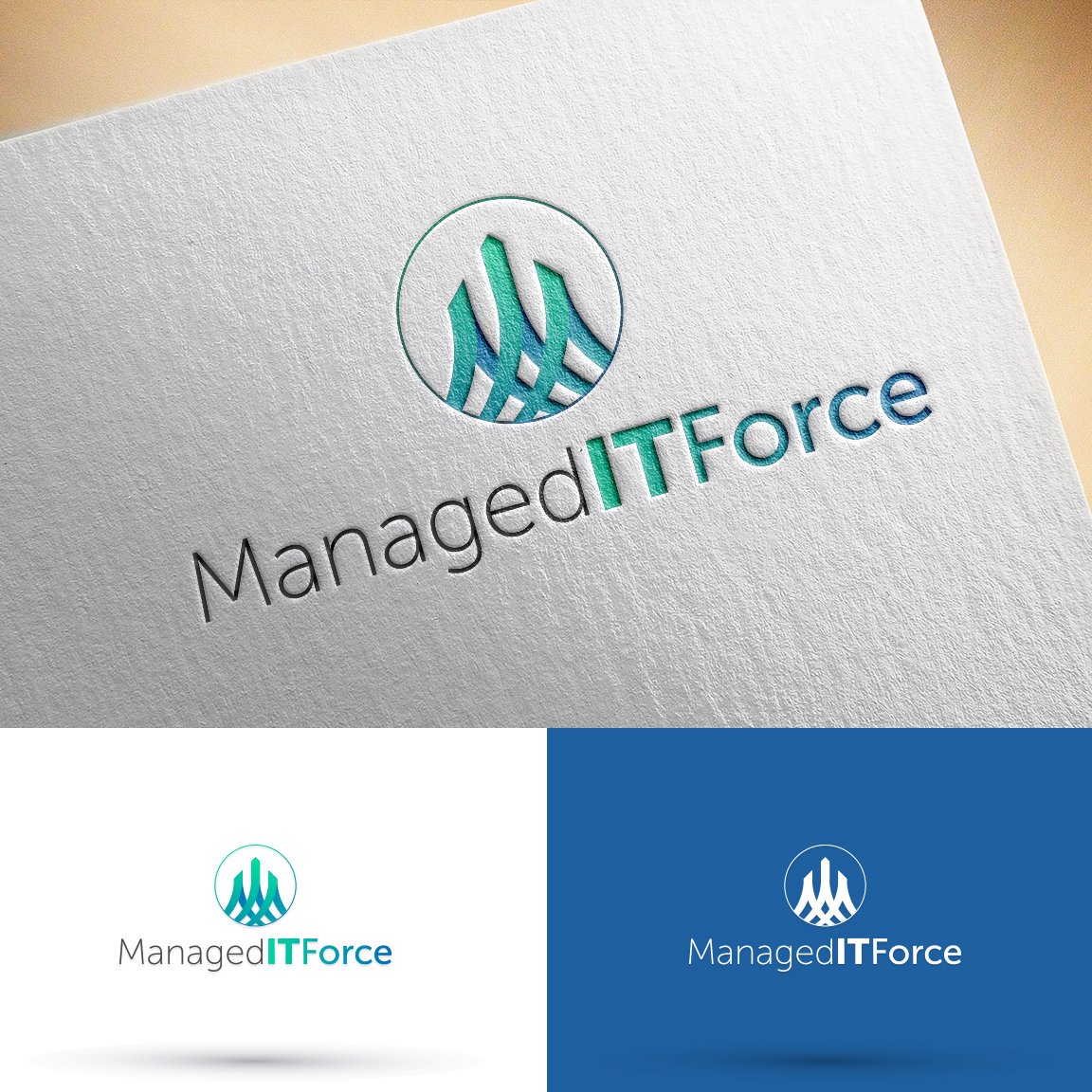 Logo Design by NZ for Managed IT Force, LLC | Design #12095198