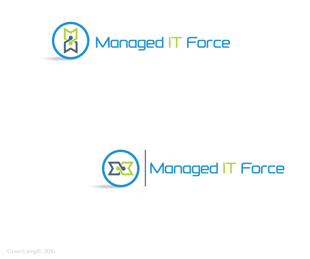 Logo-Design von GreenLamp für Managed IT Force, LLC | Design #12122255