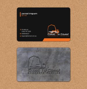 Business Card Design by Riz' for Colac To Coast Concrete Pumping | Design: #12148535