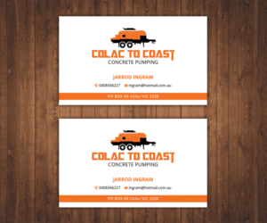 Business Card Design by Stylez Designz for Colac To Coast Concrete Pumping | Design: #12149570