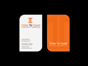 Business Card Design by Creations Box 2015 for Colac To Coast Concrete Pumping | Design: #12073921