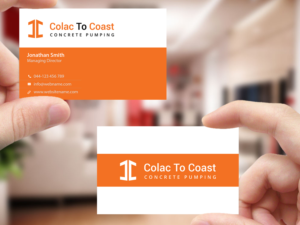 Business Card Design by Creations Box 2015 for Colac To Coast Concrete Pumping | Design: #12073923