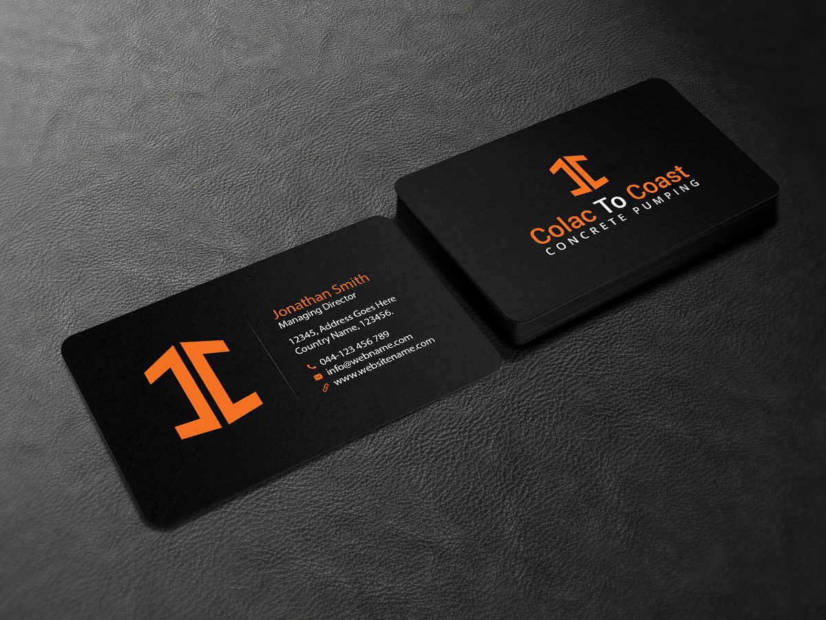 Business Card Design by Creations Box 2015 for Colac To Coast Concrete Pumping | Design #12073940