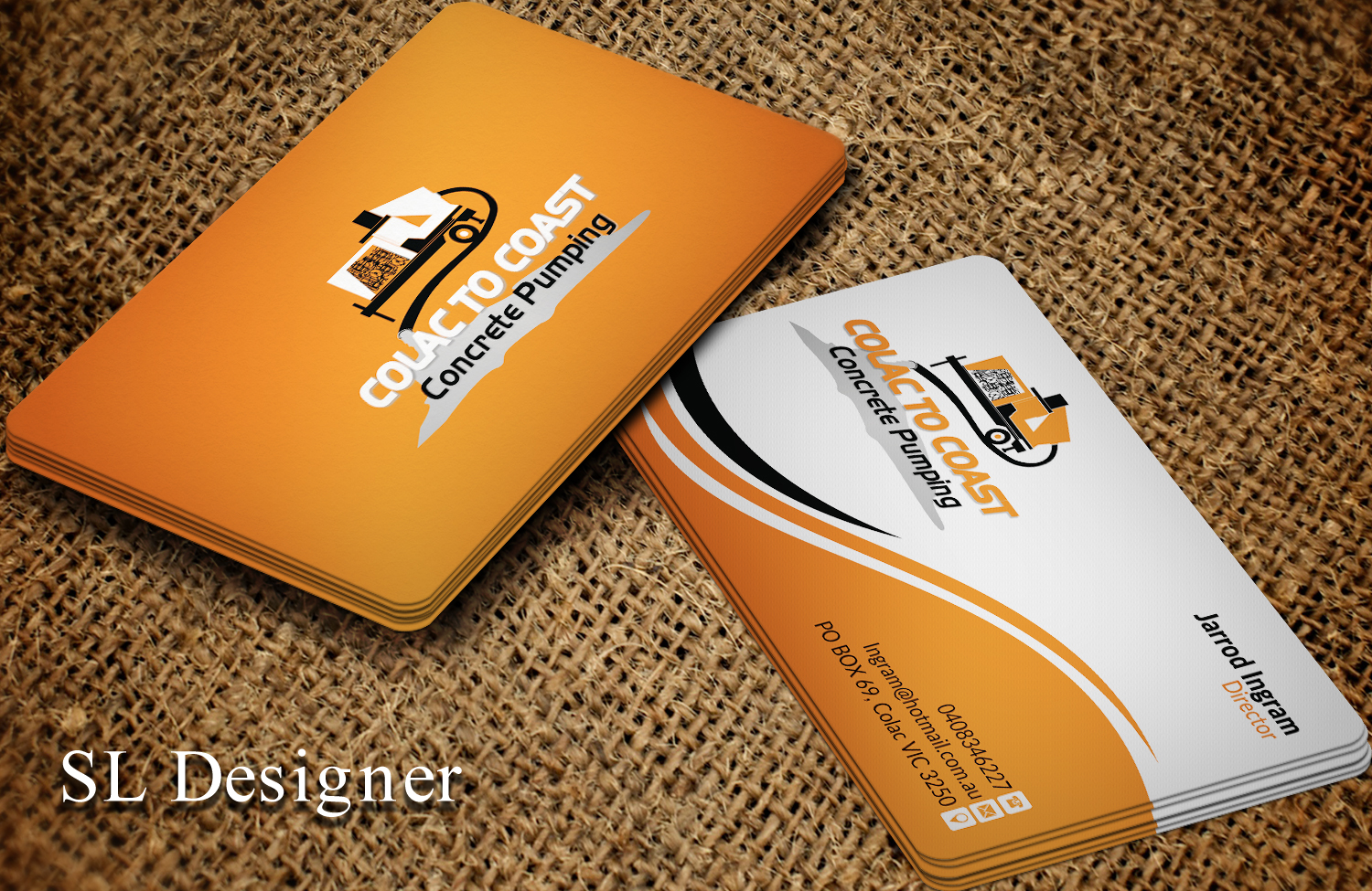 Business Card Design by SL Designer for Colac To Coast Concrete Pumping | Design #12072832