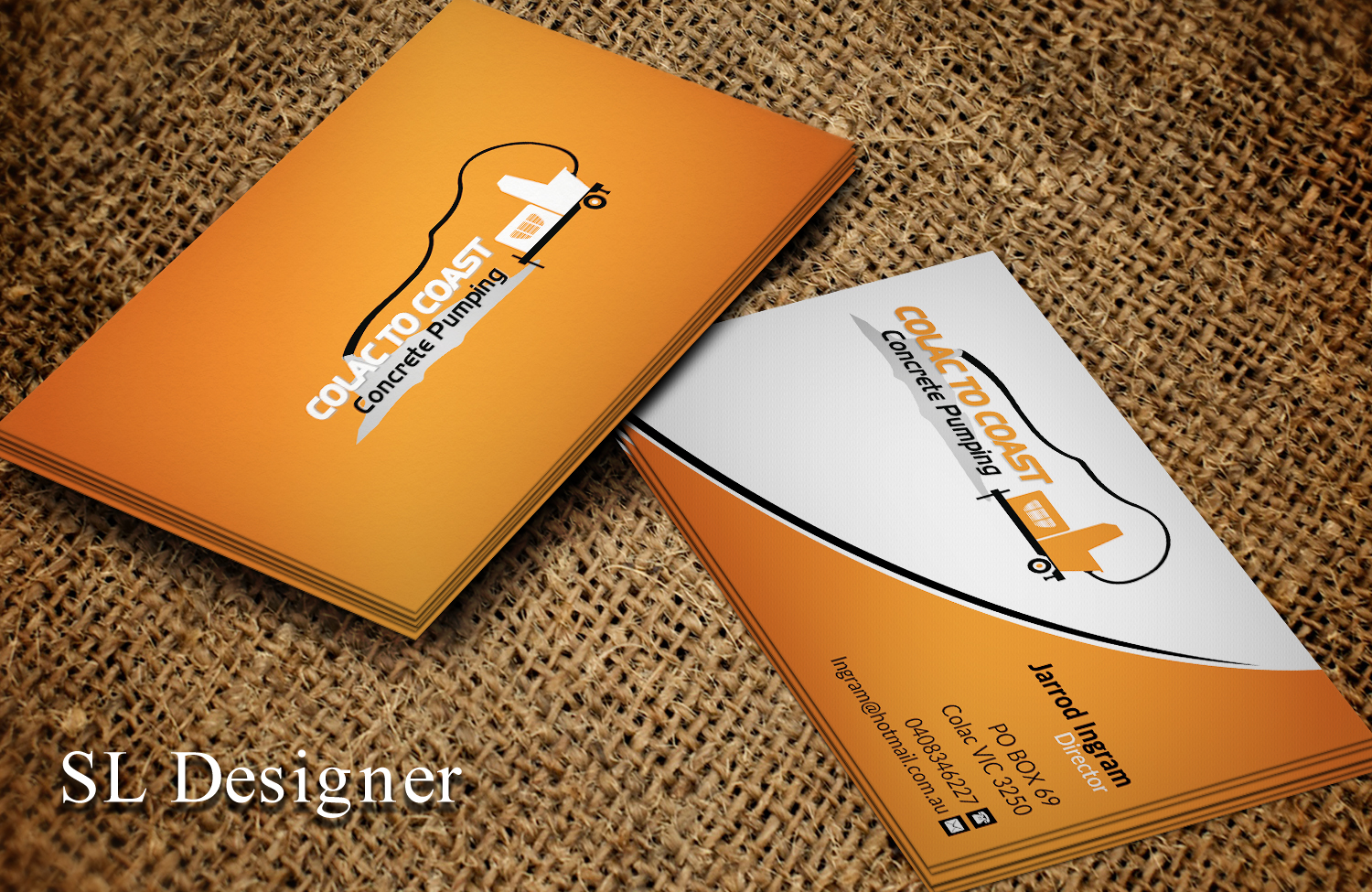 Business Card Design by SL Designer for Colac To Coast Concrete Pumping | Design #12072836