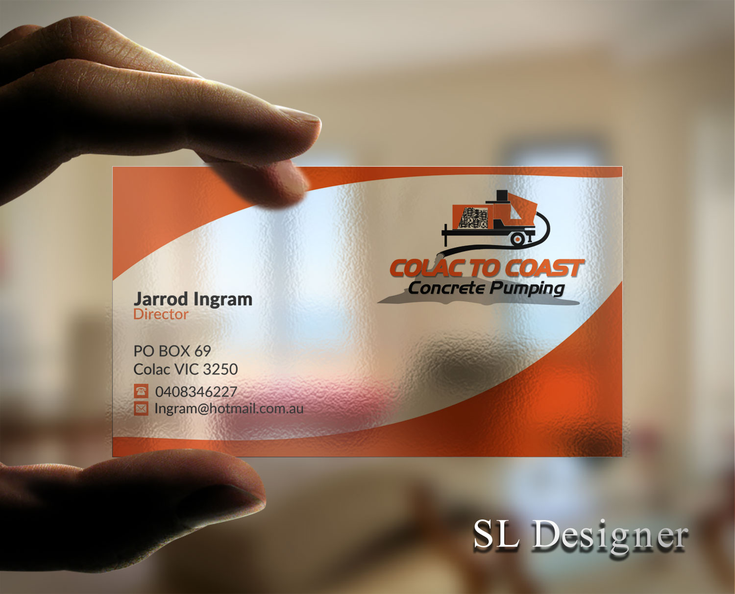 Business Card Design by SL Designer for Colac To Coast Concrete Pumping | Design #12072843