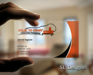 Business Card Design by SL Designer for Colac To Coast Concrete Pumping | Design: #12072844