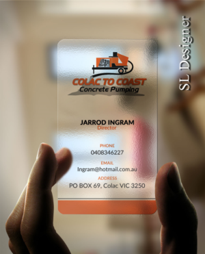 Business Card Design by SL Designer for Colac To Coast Concrete Pumping | Design: #12072847