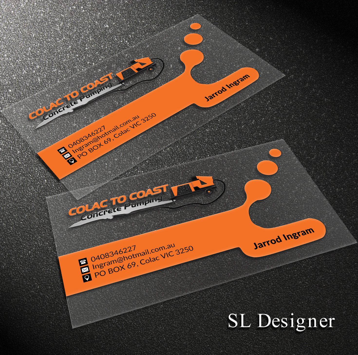 Business Card Design by SL Designer for Colac To Coast Concrete Pumping | Design #12120626