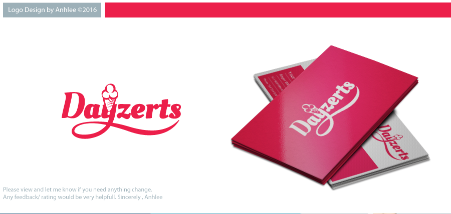 Logo Design by Anhlee for Dayzerts Pty Ltd | Design #12058619