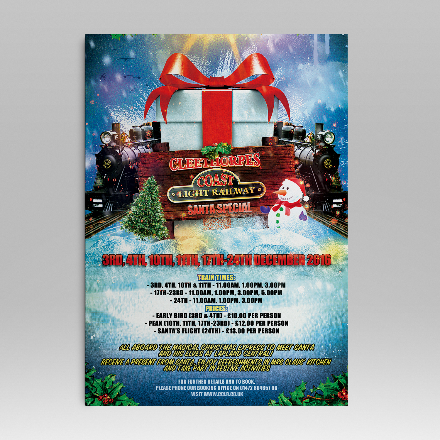 Poster Design by Filo F for Cleethorpes Light Railway Ltd | Design #12094329