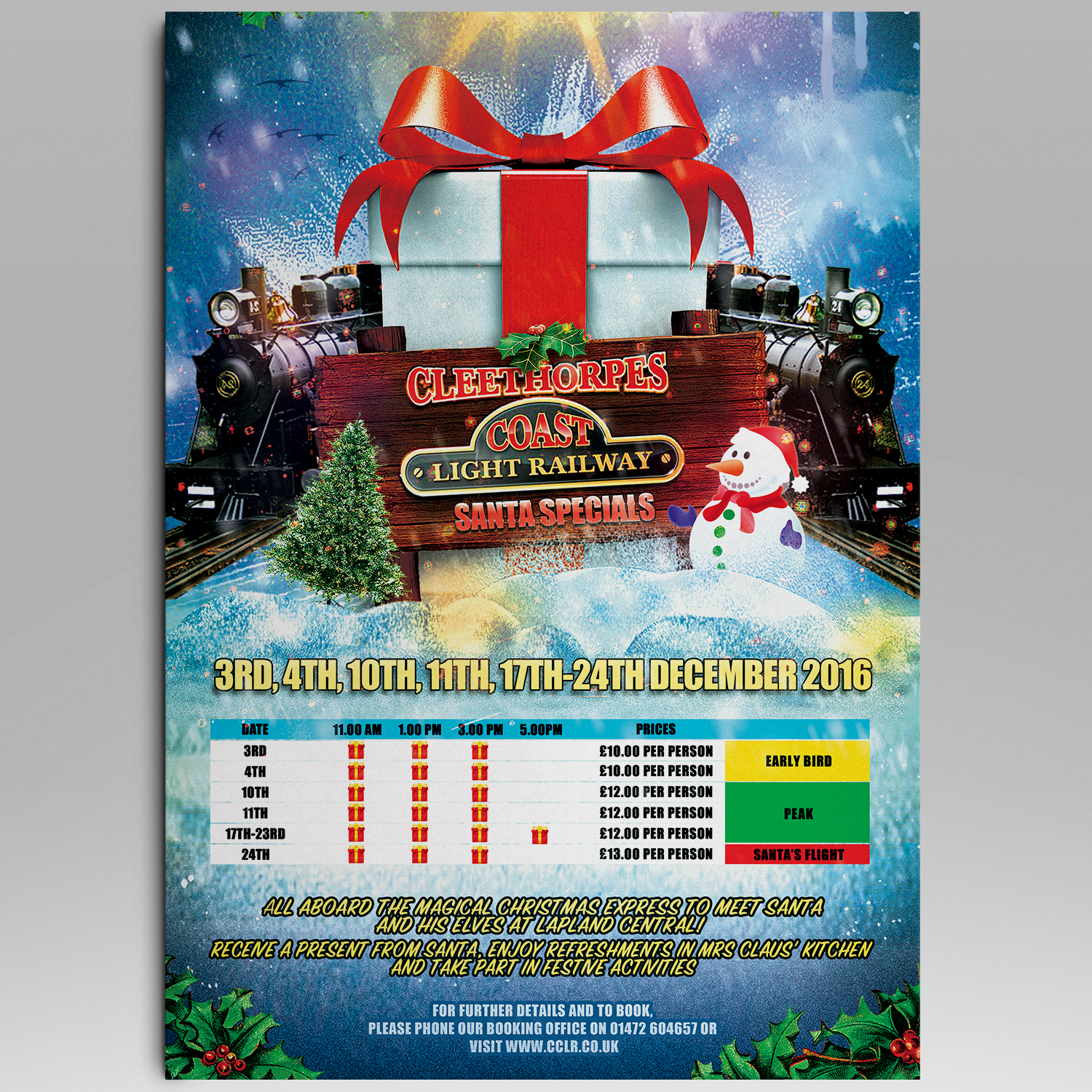 Poster Design by Filo F for Cleethorpes Light Railway Ltd | Design #12097079