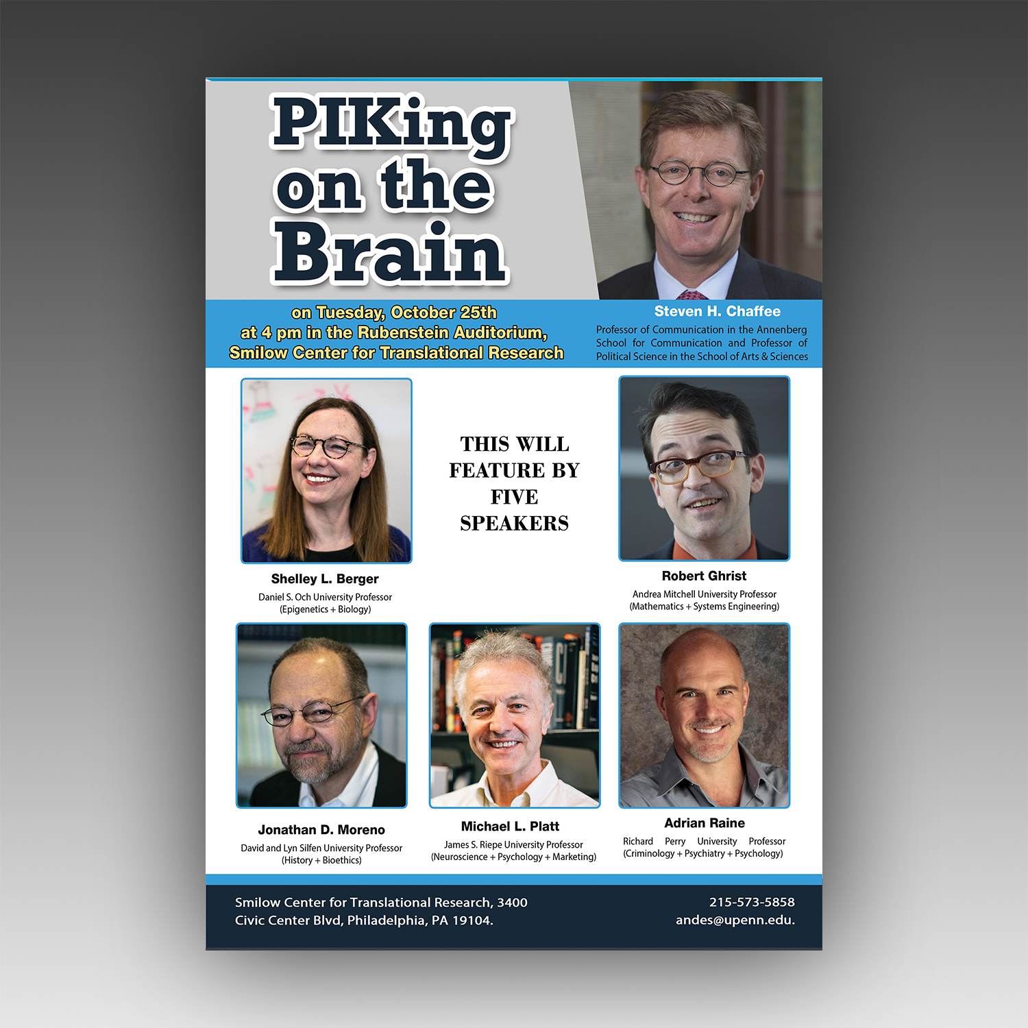 Flyer Design by Pixi Dust for University of Pennsylvania | Design #12056847