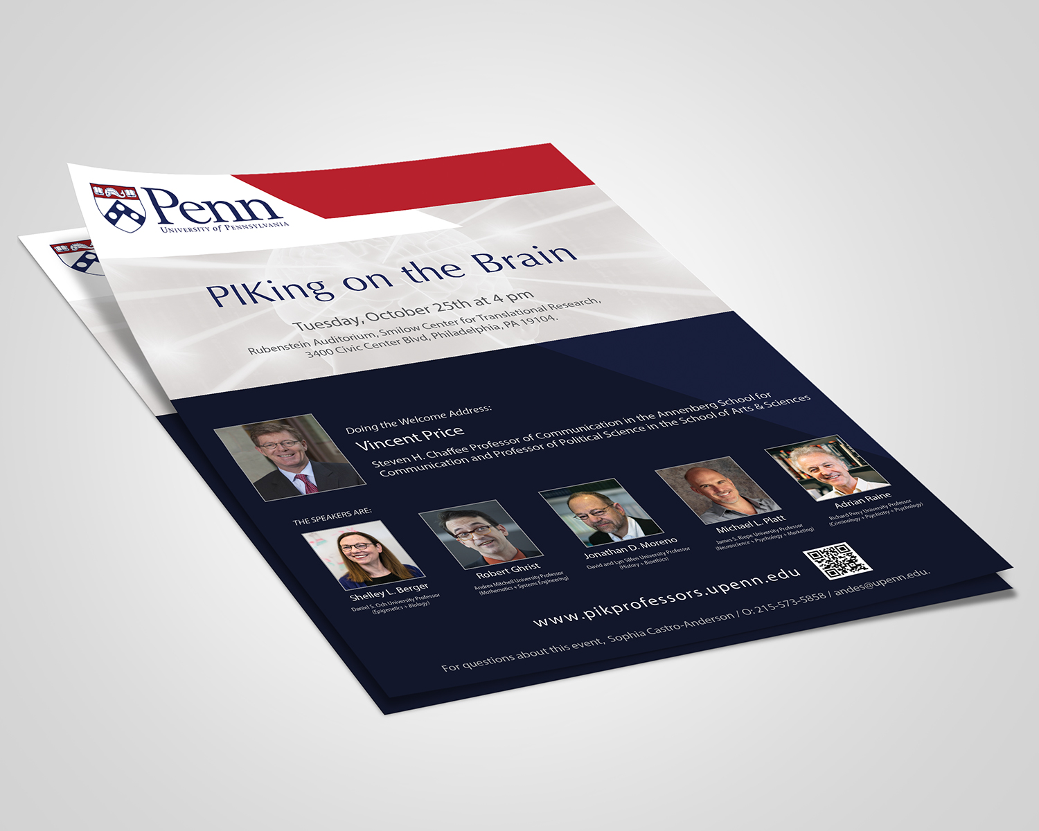 Flyer Design by alex989 for University of Pennsylvania | Design #12060860