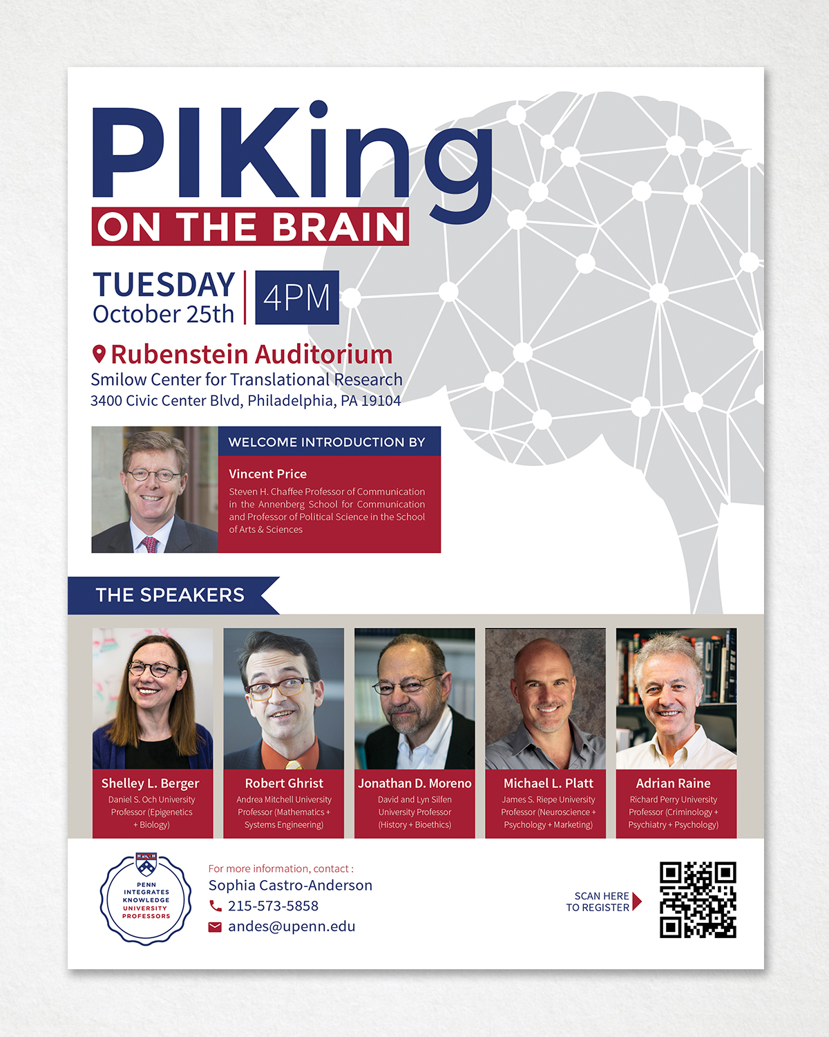 Flyer Design by sun_design for University of Pennsylvania | Design #12072991