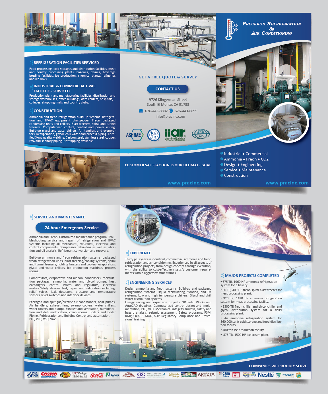 Brochure Design by alex989 for Precision Refrigeration | Design: #12262604