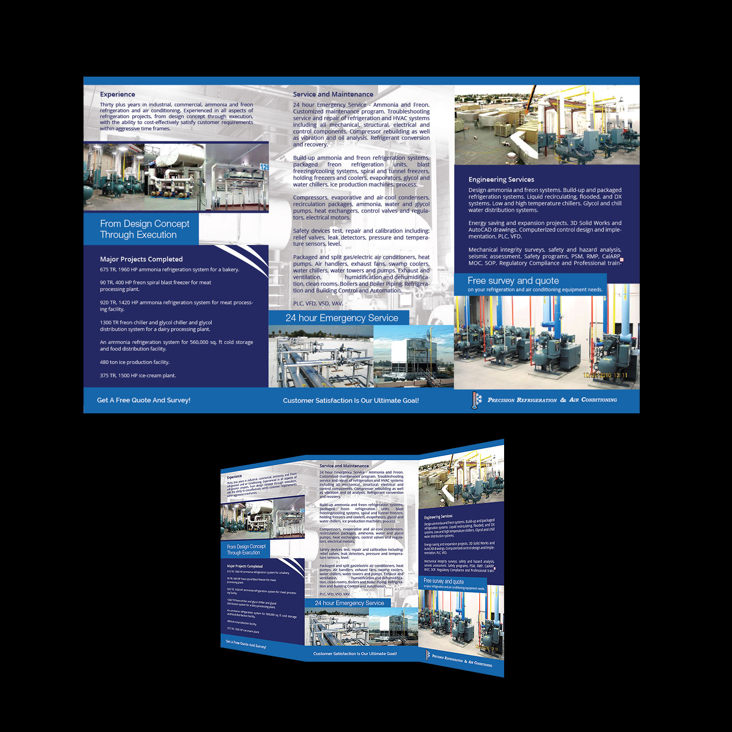 Design de Brochure par M K G pour Precision Refrigeration | Design #12224243