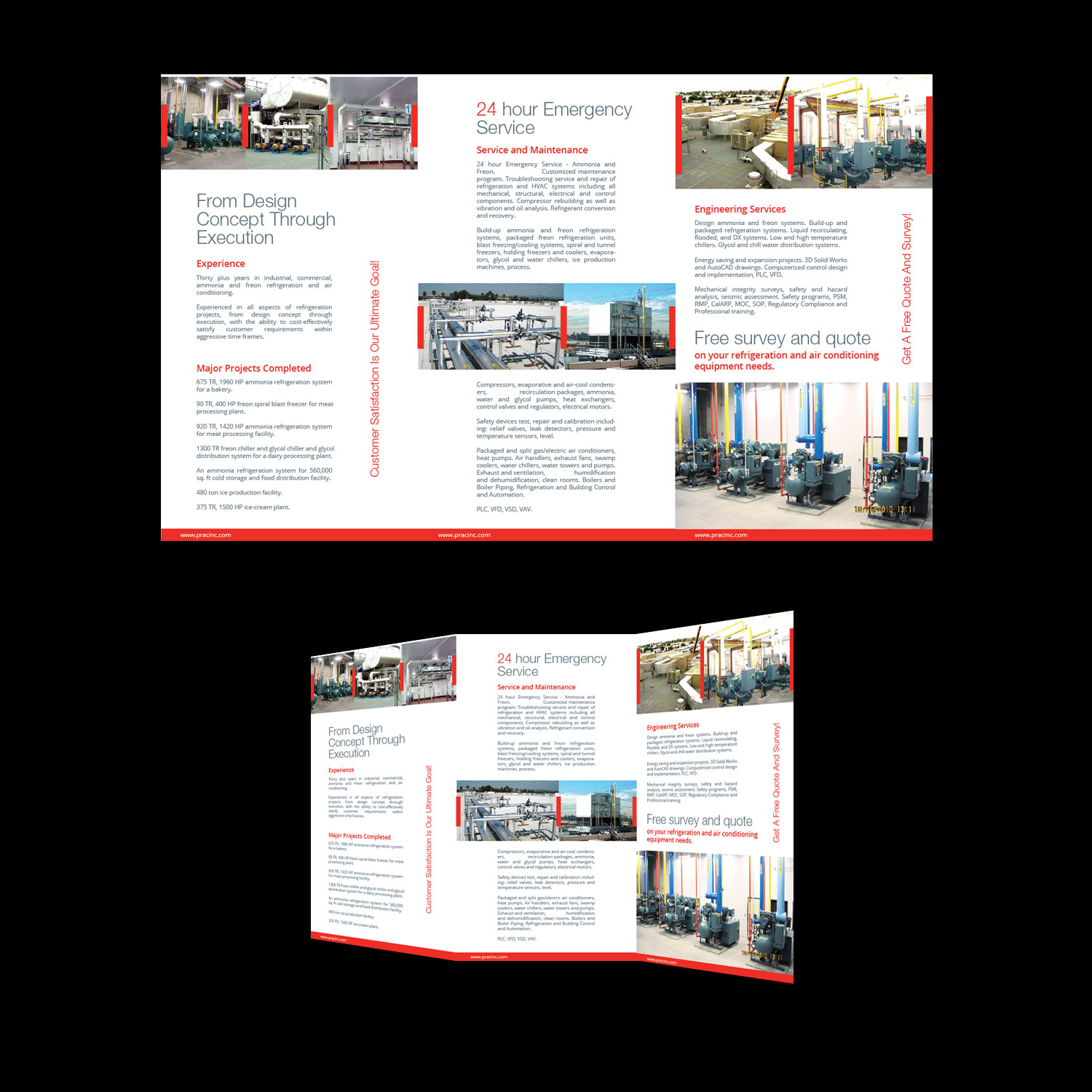 Design de Brochure par M K G pour Precision Refrigeration | Design #12224713