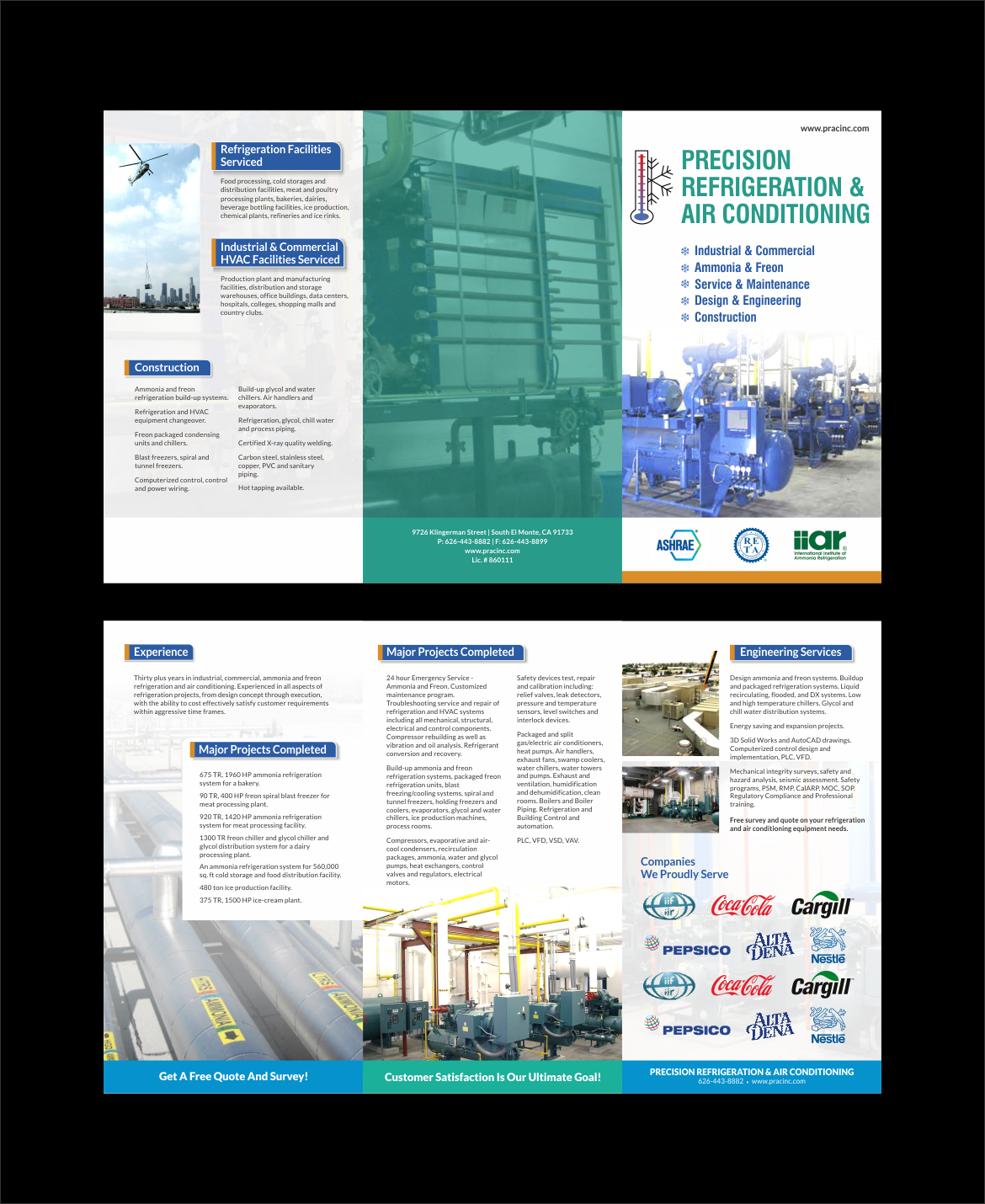 Design de Brochure par nng pour Precision Refrigeration | Design #12203698