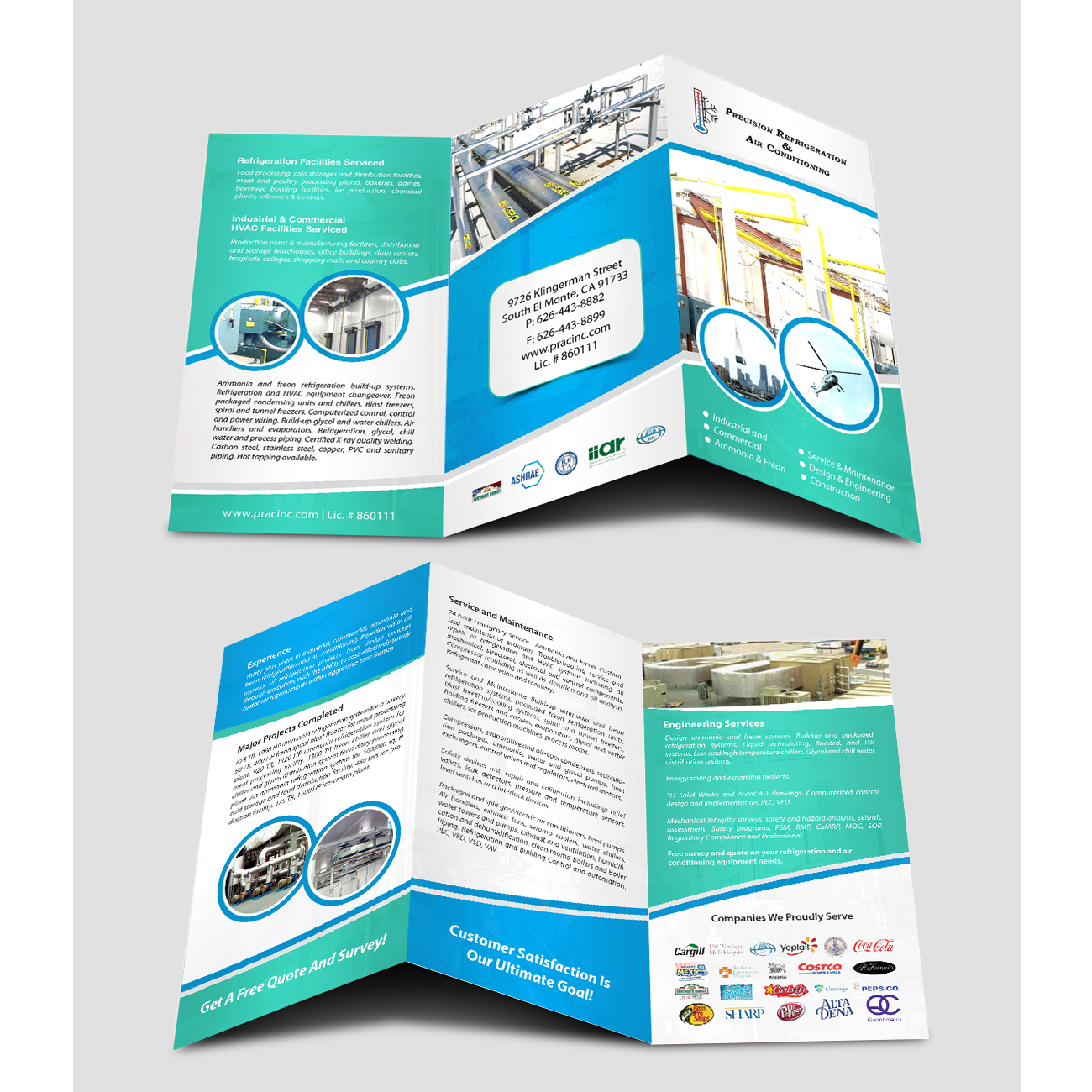 Brochure Design by debdesign for Precision Refrigeration | Design #12079637