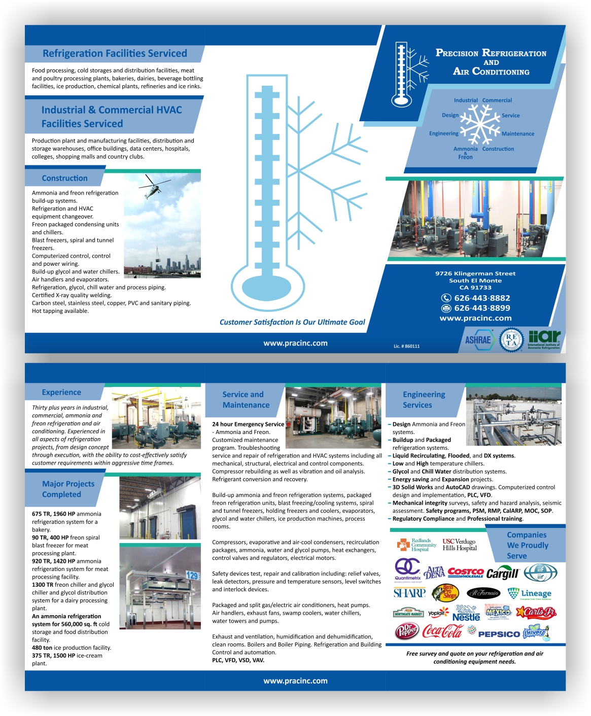Diseño de Brochure por Chromax8 para Precision Refrigeration | Diseño #12090698