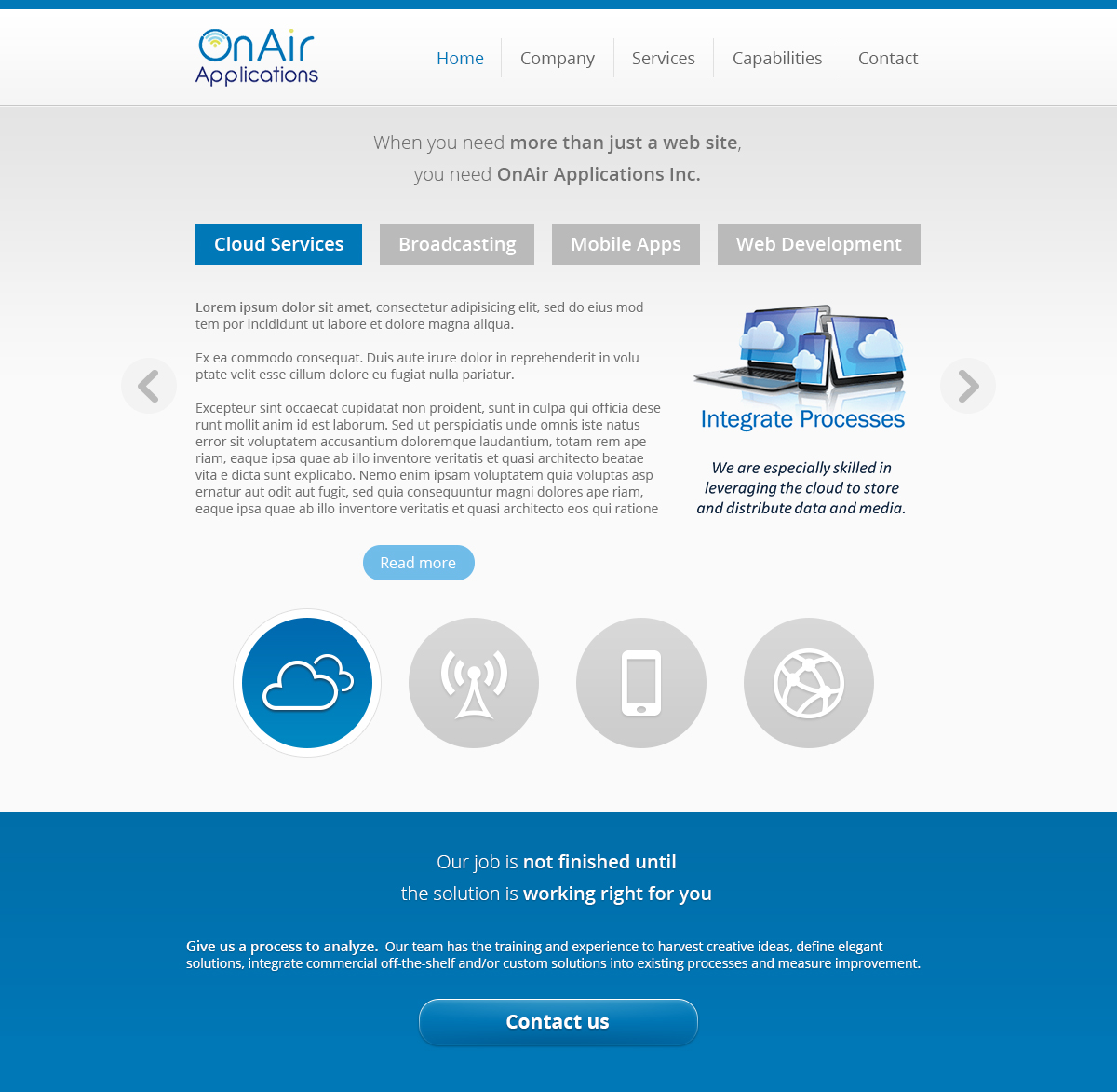 Web Design par Dom Waters pour OnAir Applications | Design #2380097