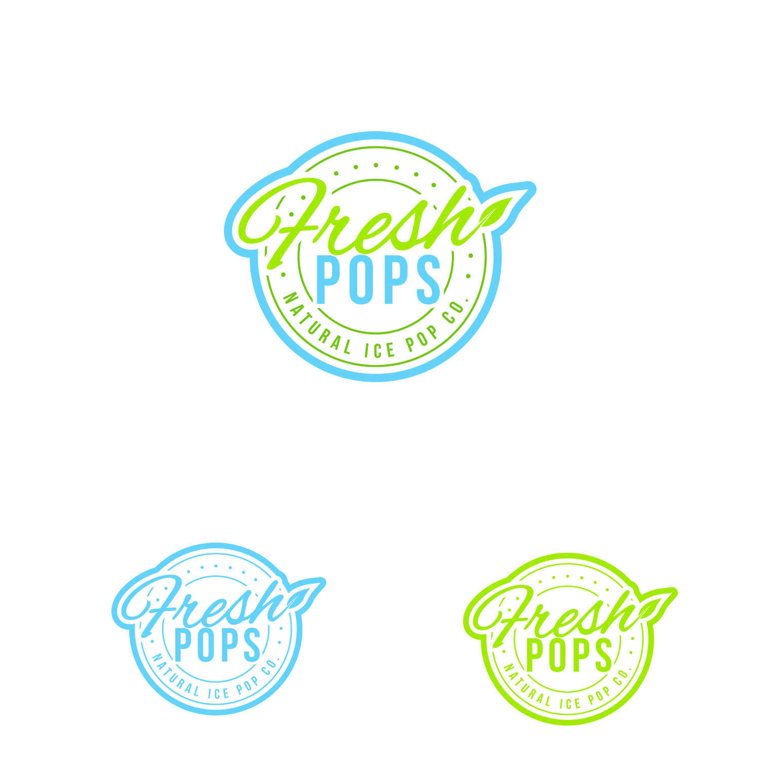 Logo Design by Dreams.MELO for Fresh Pops | Design #12151110